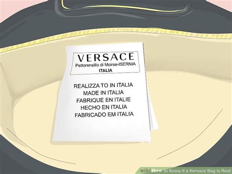 how to know if versace bag is real